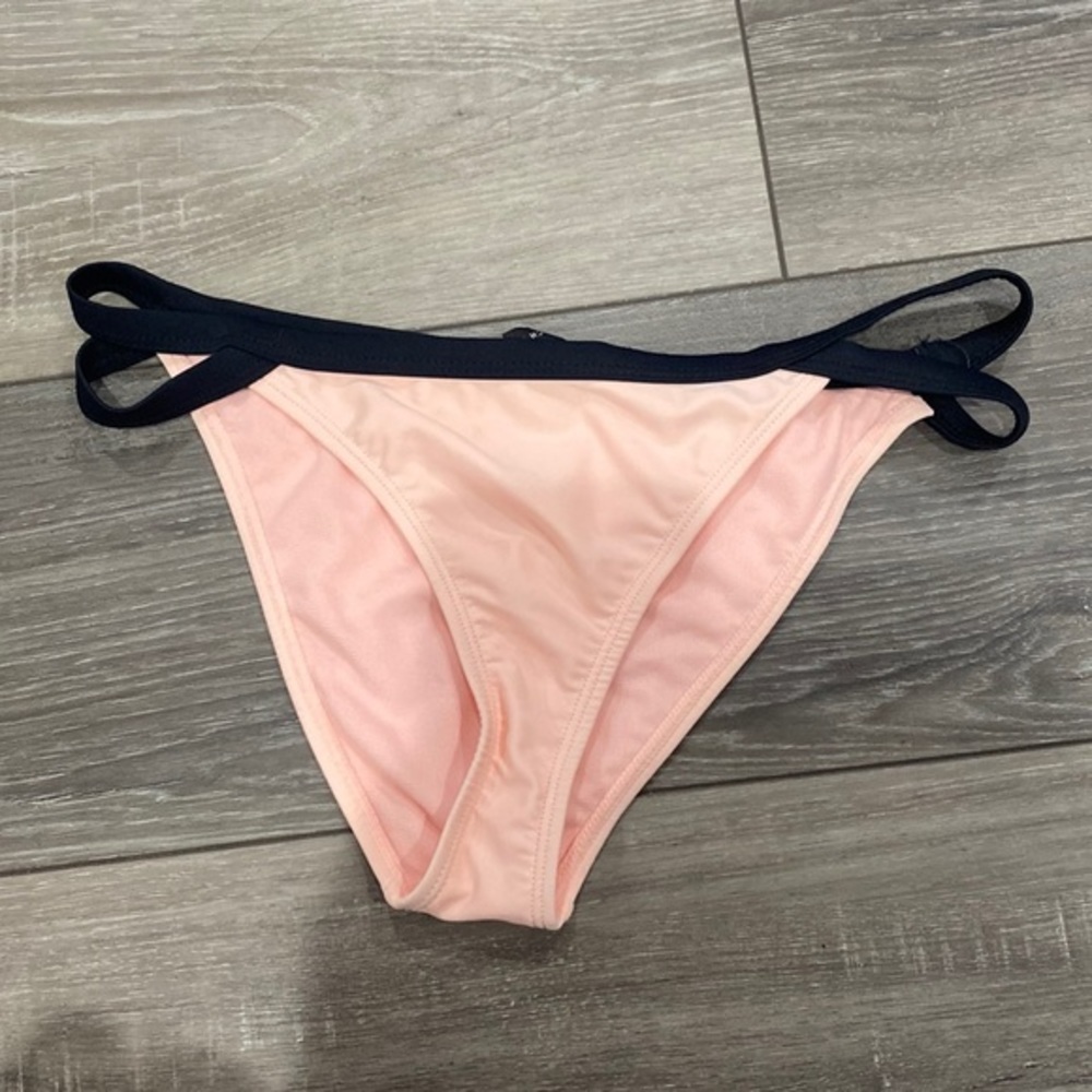 NWOT! South Beach Peach and Black Bikini Bottom